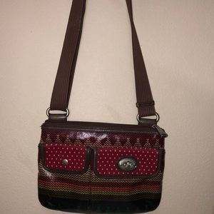 multi pattern crossbody bag